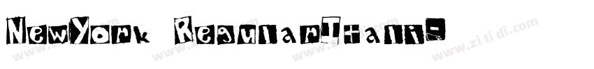 NewYork RegularItali字体转换